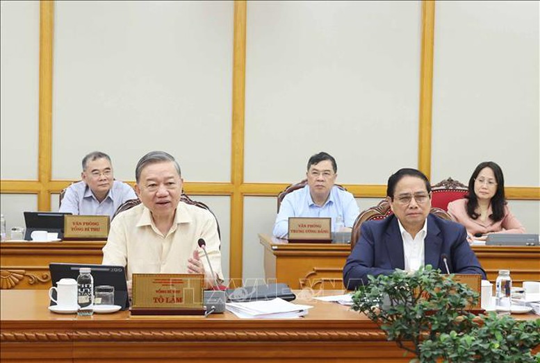 Tổng Bí thư Tô Lâm: Kịp thời tháo gỡ khó khăn, vướng mắc khi vận hành bộ máy mới- Ảnh 2.