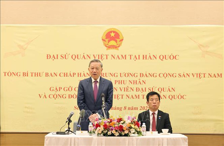 Tổng Bí thư Tô Lâm phát biểu - Ảnh: TTXVN
