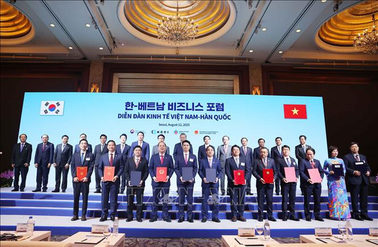 Tổng Bí thư Tô Lâm và Thủ tướng Hàn Quốc dự Diễn đàn kinh tế Việt Nam - Hàn Quốc- Ảnh 7. Tổng Bí thư Tô Lâm và Thủ tướng Hàn Quốc dự Diễn đàn kinh tế Việt Nam - Hàn Quốc- Ảnh 7.
