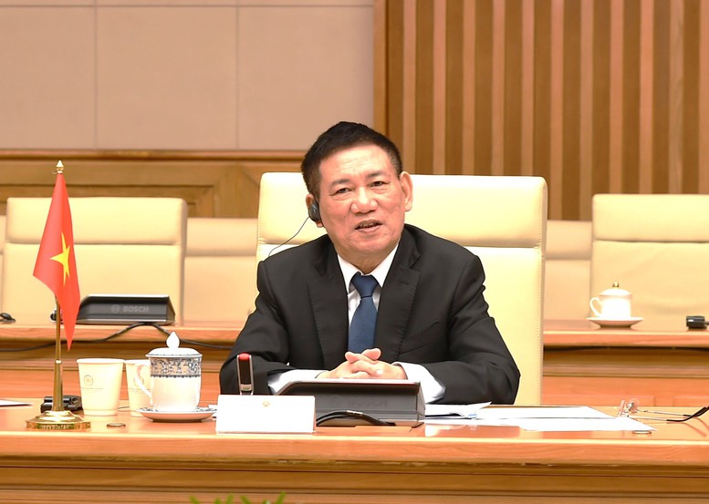 Phó Thủ tướng Hồ Đức Phớc làm việc với Đoàn Ban Cải cách doanh nghiệp của Trung ương Đảng Nhân dân Cách mạng Lào- Ảnh 2.