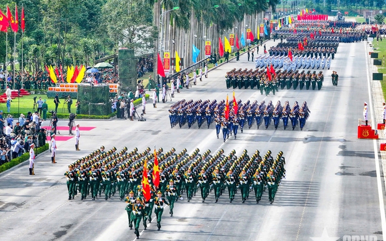 16.000 chiến sĩ quân đội, công an cùng hệ thống vũ khí, khí tài hiện đại tổng hợp luyện diễu binh lần thứ 3