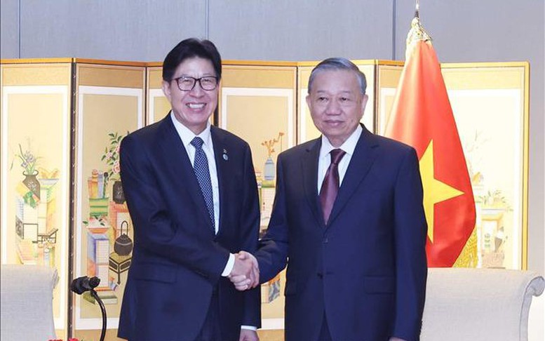 Tổng Bí thư Tô Lâm tiếp Thị trưởng thành phố Busan