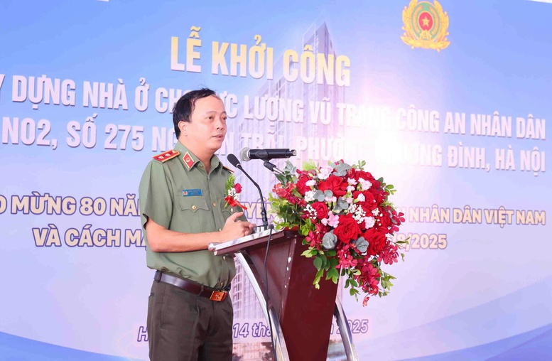 Khởi công dự án nhà ở cho lực lượng vũ trang CAND tại Hà Nội- Ảnh 1.