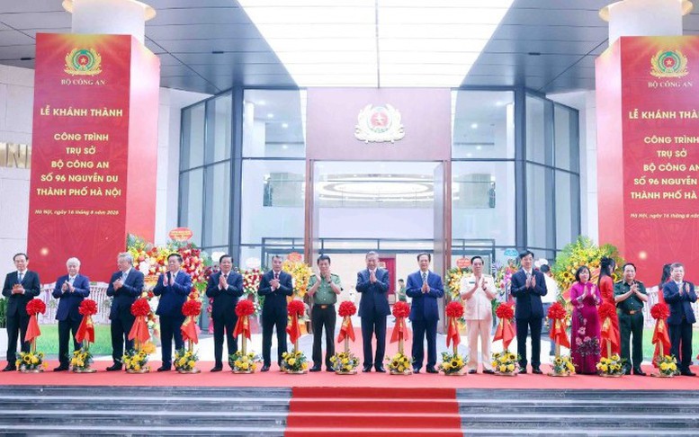 Tổng Bí thư Tô Lâm dự, cắt băng khánh thành Trụ sở Bộ Công an