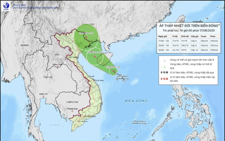 Áp thấp nhiệt đới trên biển Đông, quản lý chặt tàu thuyền ra khơi