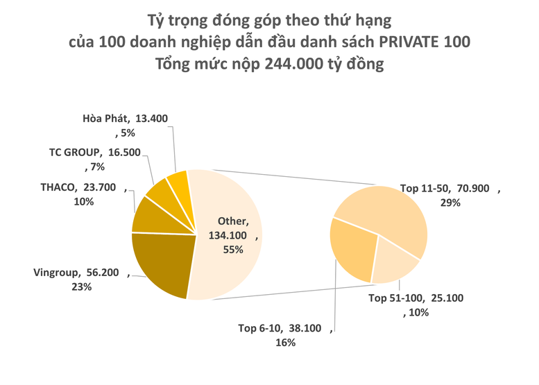 100 doanh nghiệp tư nhân dẫn đầu PRIVATE 100 nộp ngân sách 244.400 tỷ đồng- Ảnh 2.