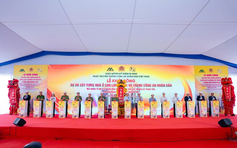 Bộ Công an khởi công thêm một Dự án xây dựng nhà ở cho lực lượng vũ trang CAND
