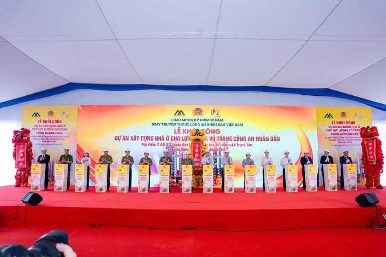 Bộ Công an khởi công thêm một Dự án xây dựng nhà ở cho lực lượng vũ trang CAND- Ảnh 1.