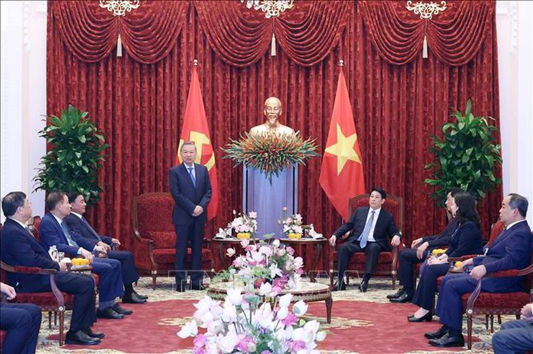 Tổng Bí thư và Chủ tịch nước dự lễ bàn giao Trụ sở làm việc Cơ quan Chủ tịch nước- Ảnh 3.