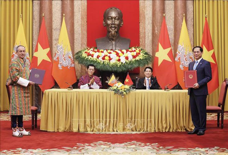 Chủ tịch nước Lương Cường hội đàm với Quốc vương Bhutan- Ảnh 2.