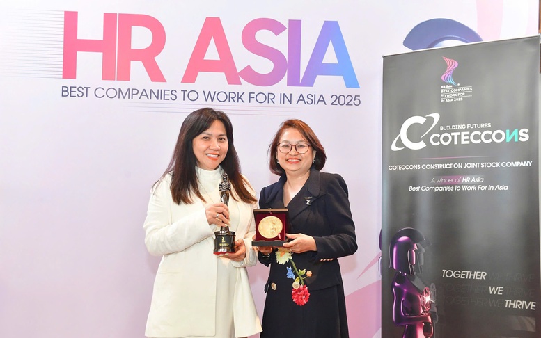 Coteccons nhận ‘cú đúp’ danh hiệu tại HR Asia Awards 2025