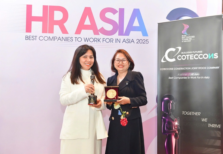 Coteccons nhận ‘cú đúp’ danh hiệu tại HR Asia Awards 2025- Ảnh 1.