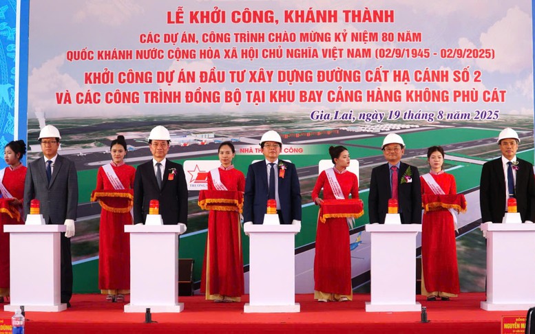 Gia Lai: Khởi công đường cất hạ cánh số 2 Cảng hàng không Phù Cát