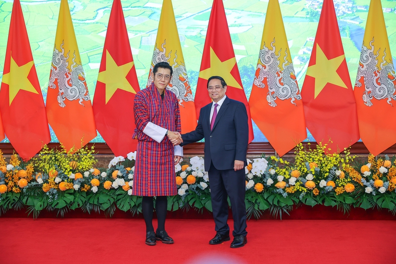 Thủ tướng Phạm Minh Chính hội kiến Quốc vương Bhutan- Ảnh 1.