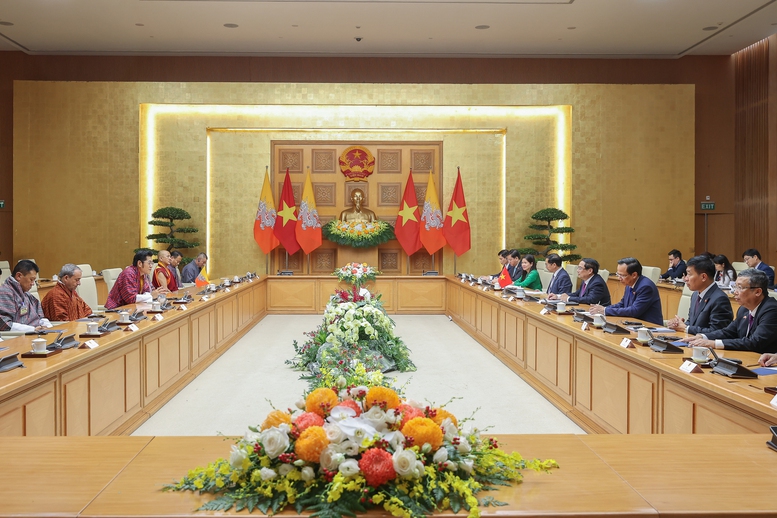 Thủ tướng Phạm Minh Chính hội kiến Quốc vương Bhutan- Ảnh 6.