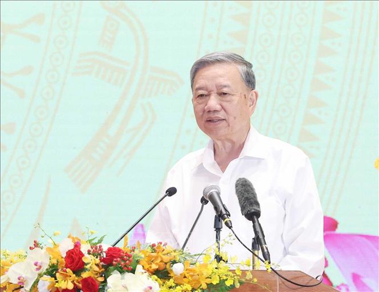 Tổng Bí thư Tô Lâm dự gặp mặt đại biểu Bộ Quốc phòng, Bộ Công an và Bộ Ngoại giao- Ảnh 2.