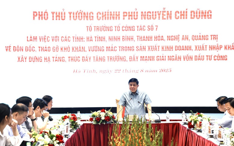 Phó Thủ tướng Nguyễn Chí Dũng làm việc với 5 địa phương để 'gỡ vướng', thúc đẩy tăng trưởng