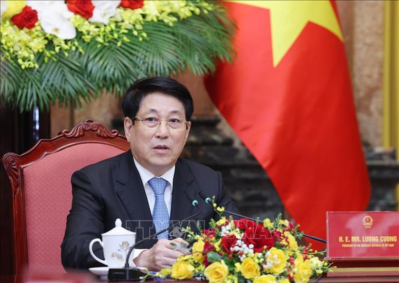 Chủ tịch nước Lương Cường tiếp Trưởng Ban Thanh niên Đảng Dân chủ tự do Nhật Bản- Ảnh 2.