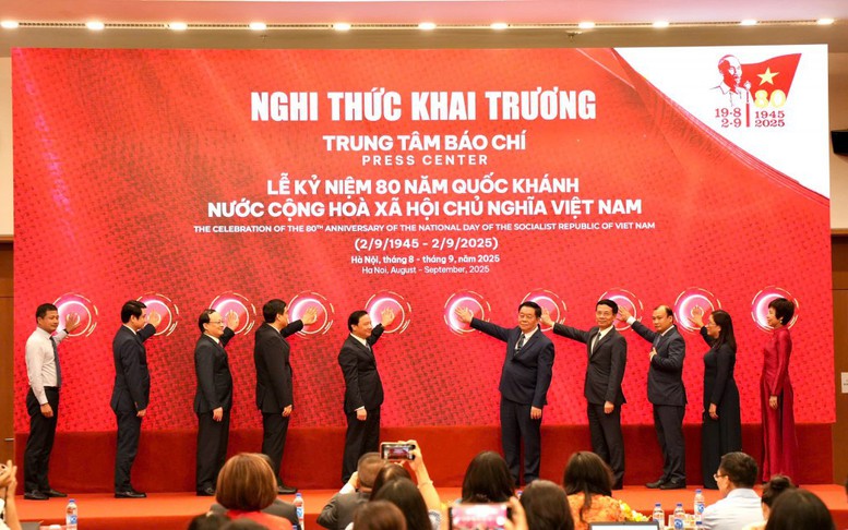 Khai trương Trung tâm Báo chí A80: Nơi tác nghiệp của 1.500 nhà báo Việt Nam và quốc tế