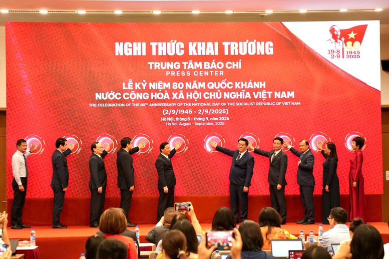 Khai trương Trung tâm Báo chí A80: Nơi tác nghiệp của 1.500 nhà báo Việt Nam và quốc tế- Ảnh 1.