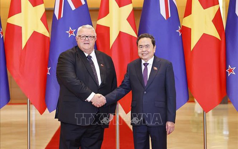 Chủ tịch Quốc hội Trần Thanh Mẫn hội đàm với Chủ tịch Quốc hội New Zealand