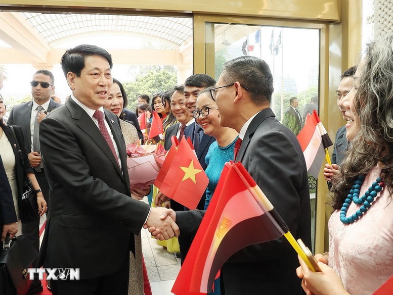 Chủ tịch nước Lương Cường bắt đầu chuyến thăm cấp Nhà nước Cộng hòa Ai Cập- Ảnh 5.