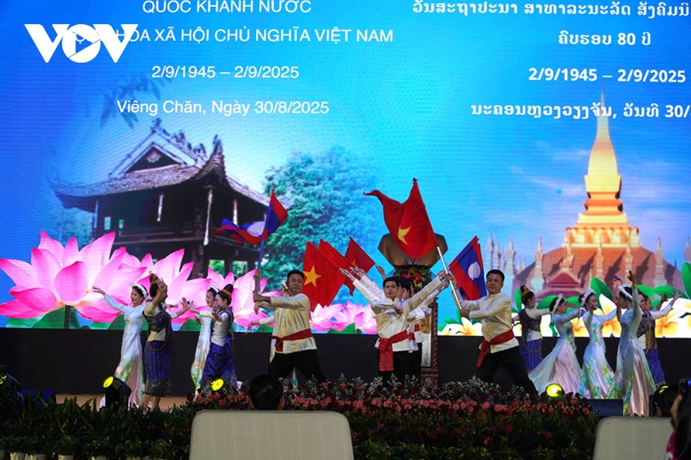 VIDEO: Lào tổ chức trọng thể lễ mít tinh kỷ niệm 80 năm Quốc khánh Việt Nam- Ảnh 1.