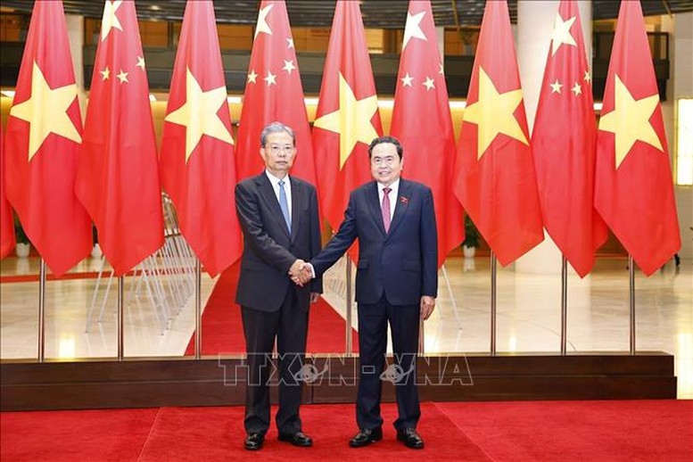 Chủ tịch Quốc hội Trần Thanh Mẫn hội đàm với Ủy viên trưởng Nhân đại toàn quốc Trung Quốc Triệu Lạc Tế và đồng chủ trì Phiên họp lần thứ nhất Ủy ban hợp tác giữa Quốc hội Việt Nam và Nhân đại toàn quốc Trung Quốc- Ảnh 2.