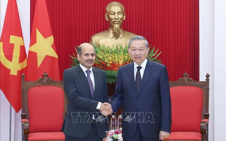 Tổng Bí thư Tô Lâm tiếp Đại sứ Ấn Độ