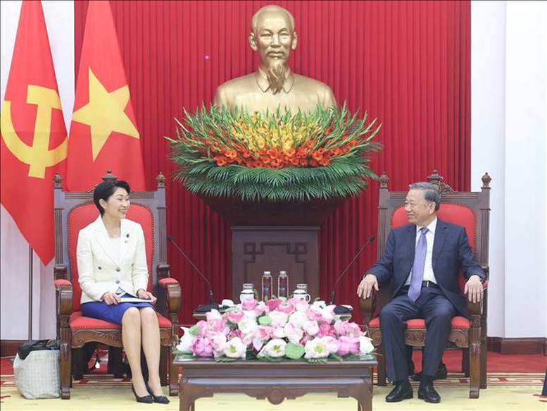 Tổng Bí thư Tô Lâm tiếp Chủ tịch Liên minh Nghị sĩ hữu nghị Nhật - Việt- Ảnh 2.