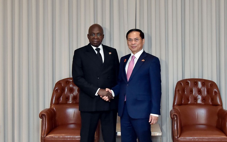 Phó Thủ tướng Bùi Thanh Sơn gặp Bộ trưởng Ngoại giao Angola