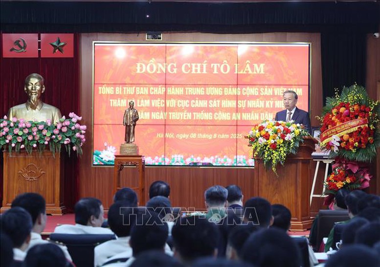 Tổng Bí thư Tô Lâm: Xây dựng lực lượng Cảnh sát hình sự làm chủ công nghệ- Ảnh 3.
