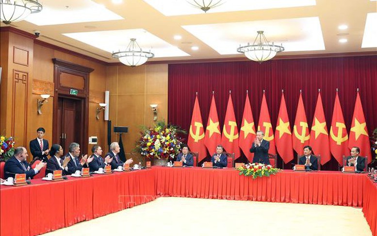 Tổng Bí thư Tô Lâm tiếp trưởng đoàn chính đảng các nước