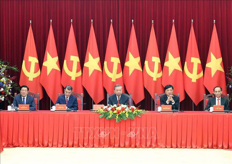 Tổng Bí thư Tô Lâm tiếp trưởng đoàn chính đảng các nước- Ảnh 3.