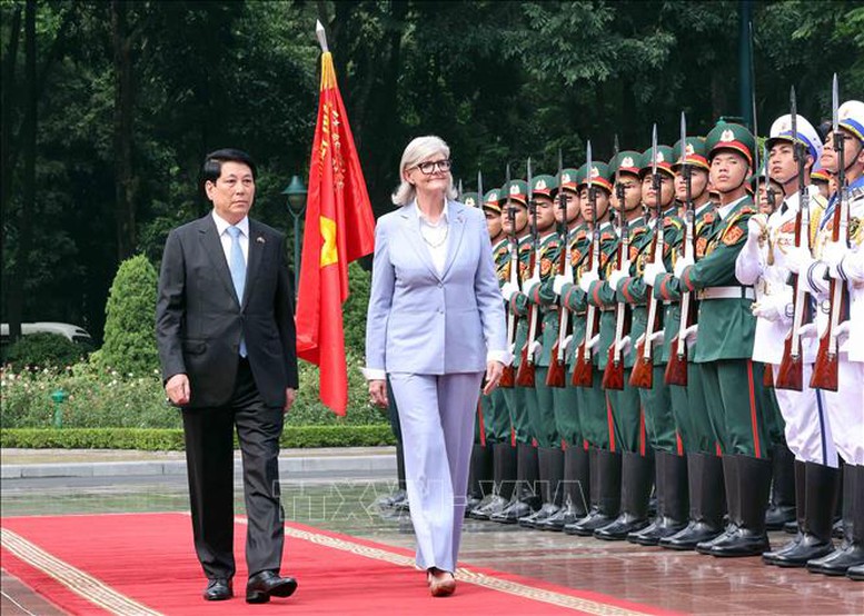 Chủ tịch nước Lương Cường chủ trì lễ đón cấp Nhà nước Toàn quyền Australia- Ảnh 4.
