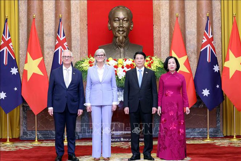 Chủ tịch nước Lương Cường chủ trì lễ đón cấp Nhà nước Toàn quyền Australia- Ảnh 8.