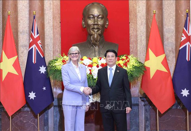 Chủ tịch nước Lương Cường chủ trì lễ đón cấp Nhà nước Toàn quyền Australia- Ảnh 7.