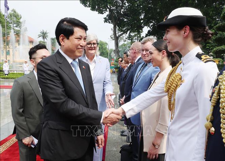 Chủ tịch nước Lương Cường chủ trì lễ đón cấp Nhà nước Toàn quyền Australia- Ảnh 6.