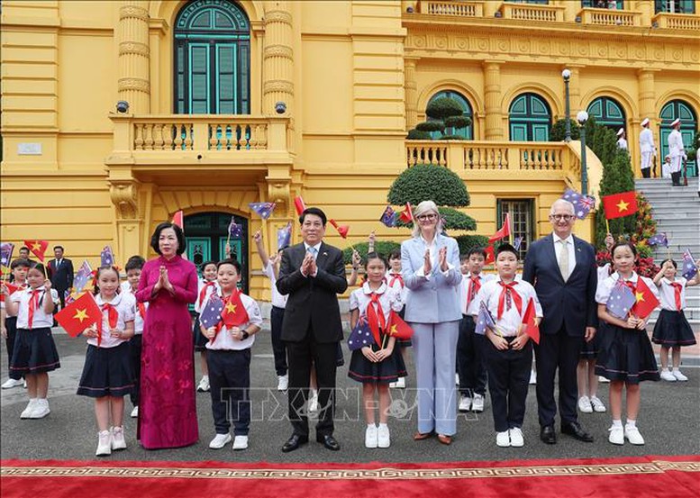 Chủ tịch nước Lương Cường chủ trì lễ đón cấp Nhà nước Toàn quyền Australia- Ảnh 2.