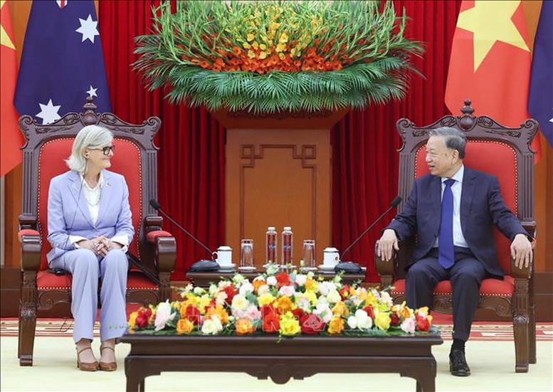 Tổng Bí thư Tô Lâm tiếp Toàn quyền Australia Sam Mostyn- Ảnh 3.