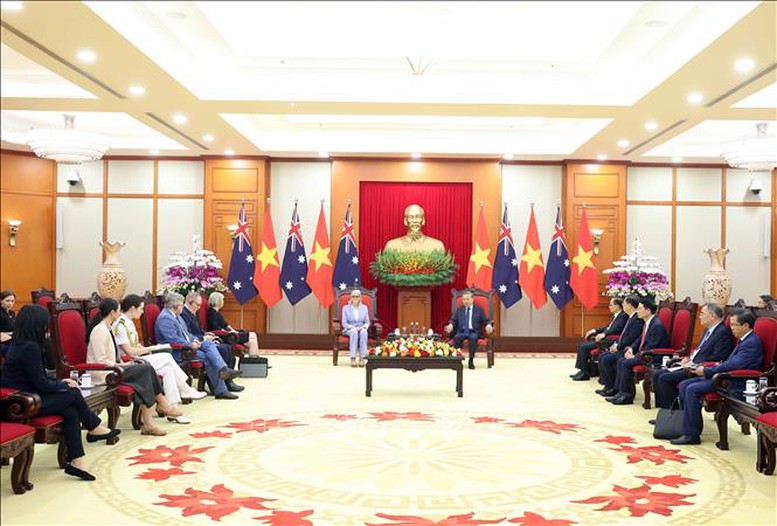Tổng Bí thư Tô Lâm tiếp Toàn quyền Australia Sam Mostyn- Ảnh 4.