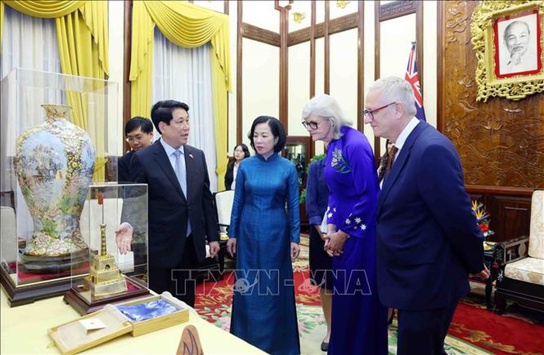 Chủ tịch nước Lương Cường chủ trì chiêu đãi cấp Nhà nước Toàn quyền Australia- Ảnh 4.