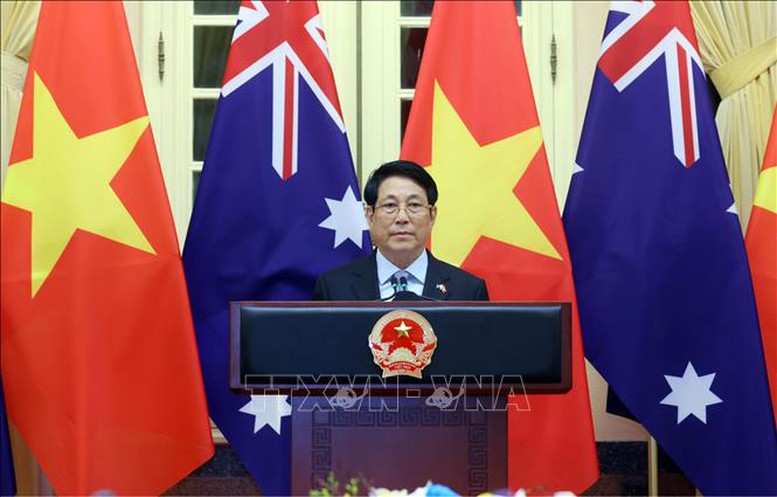 Chủ tịch nước Lương Cường chủ trì chiêu đãi cấp Nhà nước Toàn quyền Australia- Ảnh 3.