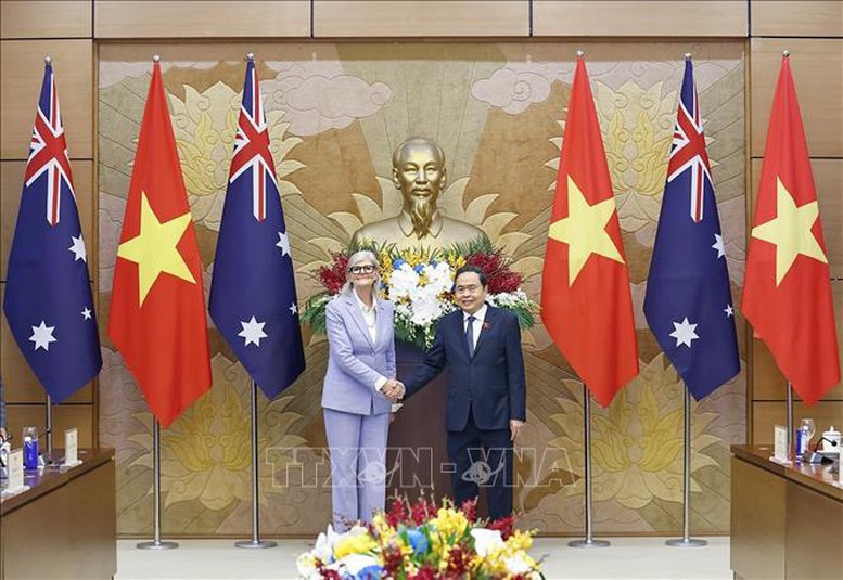 Chủ tịch Quốc hội Trần Thanh Mẫn hội kiến Toàn quyền Australia Sam Mostyn- Ảnh 1.