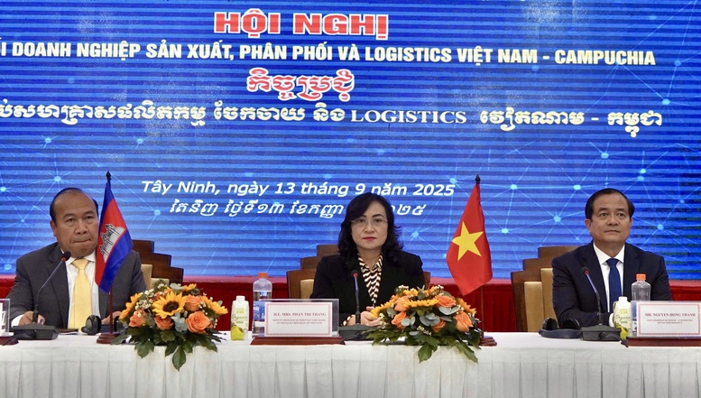 Kết nối doanh nghiệp sản xuất, phân phối và logistics Việt Nam-Campuchia- Ảnh 1.