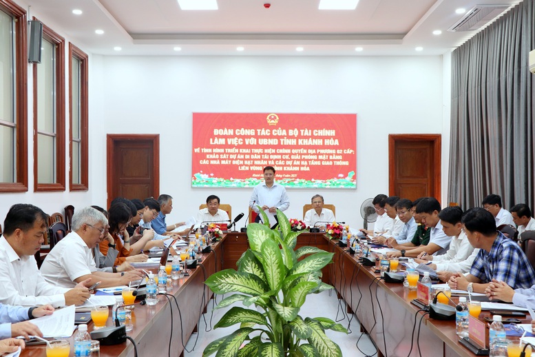 Bộ Tài chính làm việc với Khánh Hòa về công tác GPMB cho dự án nhà máy điện hạt nhân- Ảnh 1.