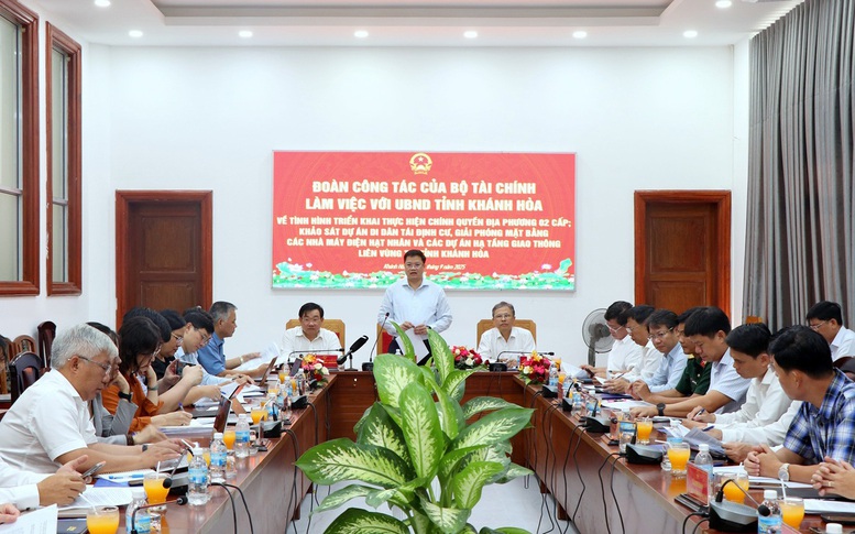Bộ Tài chính làm việc với Khánh Hòa về công tác GPMB cho dự án nhà máy điện hạt nhân