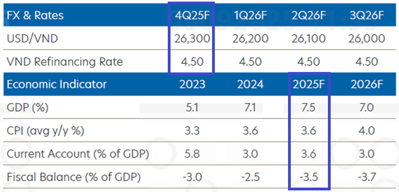 Ngân hàng Singapore nâng dự báo tăng trưởng GDP Việt Nam 2025 - Ảnh 1.