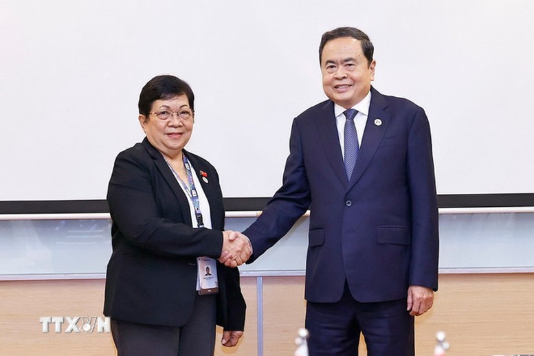 Chủ tịch Quốc hội Trần Thanh Mẫn gặp song phương các nhà lãnh đạo trong khuôn khổ AIPA 46- Ảnh 2.