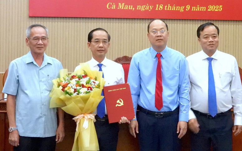 Ông Hồ Thanh Thủy giữ chức Phó Bí thư Tỉnh ủy Cà Mau
